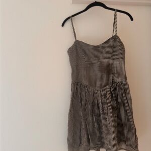 Ciao Lucia striped Black and White mini Dress